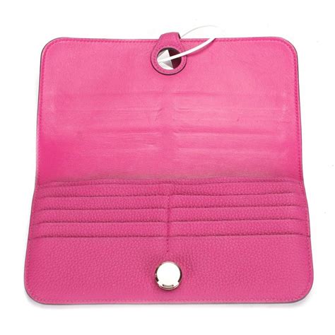 pink hermes wallet dogon|hermes dogon wallet authentic.